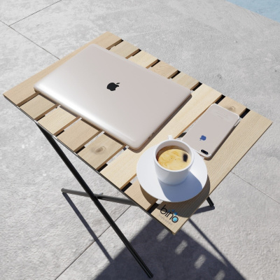طاولة مطبخ قابلة للطي ارتفاع قابل للتعديل طاولة تخييم خشبية طاولة نزهة طاولة شرفة