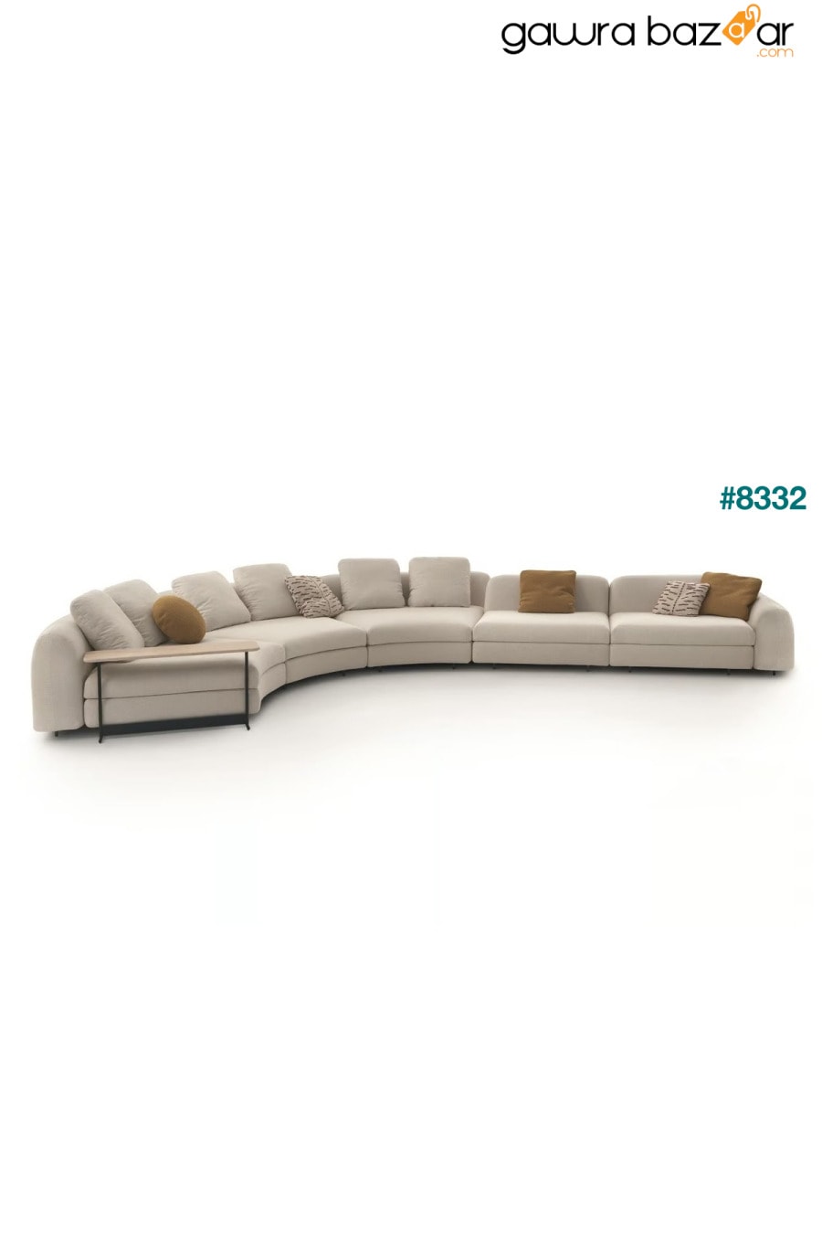 Parlex-A طقم أريكة تيدي بيضاوي الشكل مكون من 5 قطع من طاولة القهوة في غرفة المعيشة ومجموعة L في الزاوية الوظيفية Passion 4