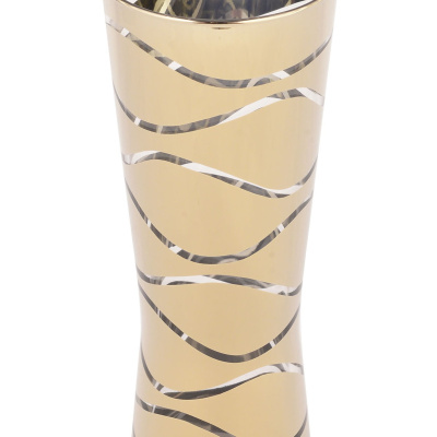 نيسالوس هوم-مزهرية زجاجية مطلية بالذهب