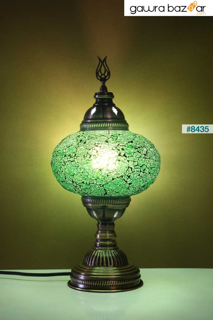 مصباح طاولة زجاجي فسيفساء، مصباح تركي، إضاءة طاولة زخرفية، تصميم خاص Asylove 0