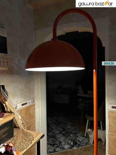 مصباح أرضي برتقالي ديكور حديث مصباح أرضي لغرفة المعيشة وغرفة الدراسة