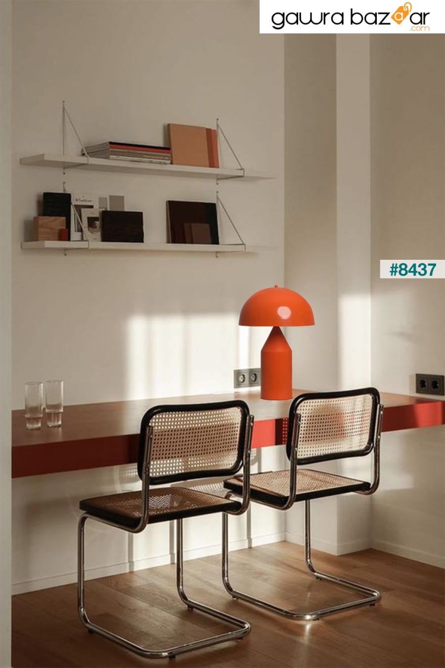 Lipeo البرتقال الجدول مصباح ديكور سطح المكتب الإضاءة قاعة عاكس الضوء غرفة نوم أباجورة Bamyum 1