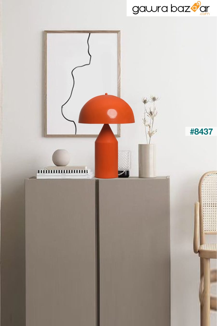 Lipeo البرتقال الجدول مصباح ديكور سطح المكتب الإضاءة قاعة عاكس الضوء غرفة نوم أباجورة Bamyum 3