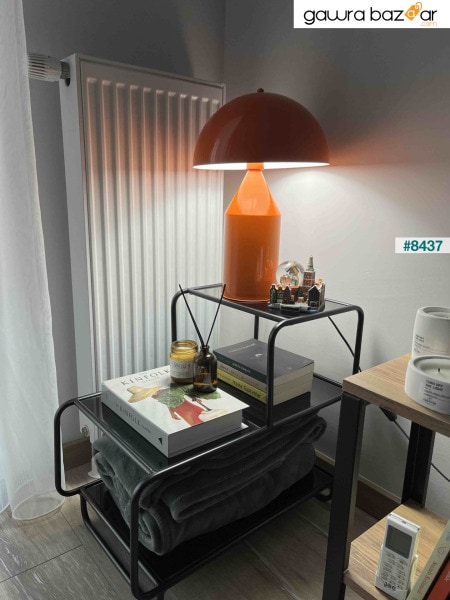 Lipeo البرتقال الجدول مصباح ديكور سطح المكتب الإضاءة قاعة عاكس الضوء غرفة نوم أباجورة