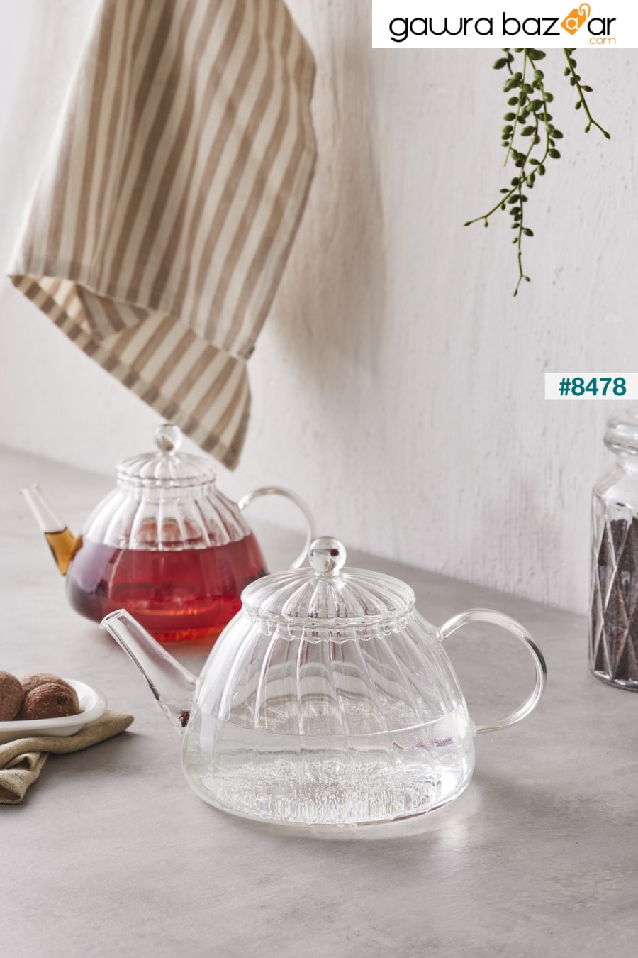 إبريق شاي زجاجي صغير من لوري بوروسيليكات Karaca 2