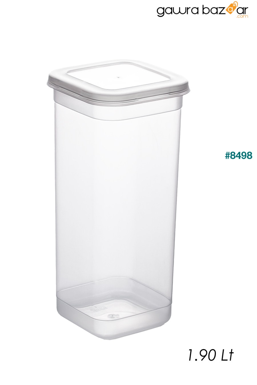 Org-432 ملصق 12 حجم كبير - حاوية تخزين النبضات - مجموعة حاويات تخزين الطعام شفافة 1900 مل Porsima 2