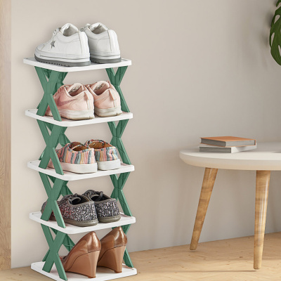 321 رف بلاستيكي متعدد الأغراض مكون من 5 طبقات منظم رف أحذية المطبخ والحمام