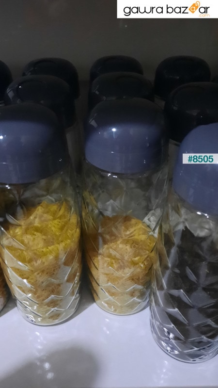 C-00441 مجموعة حاويات طعام زجاجية لتخزين الطعام الجاف مكونة من 6 قطع C-00441