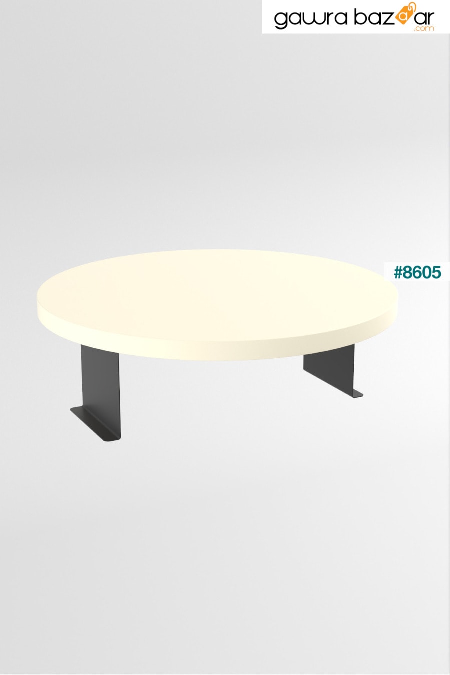 صينية جانبية للطاولة قابلة للتعديل، صينية ديكور حديثة باللون الكريمي GOLDFALEZ 4