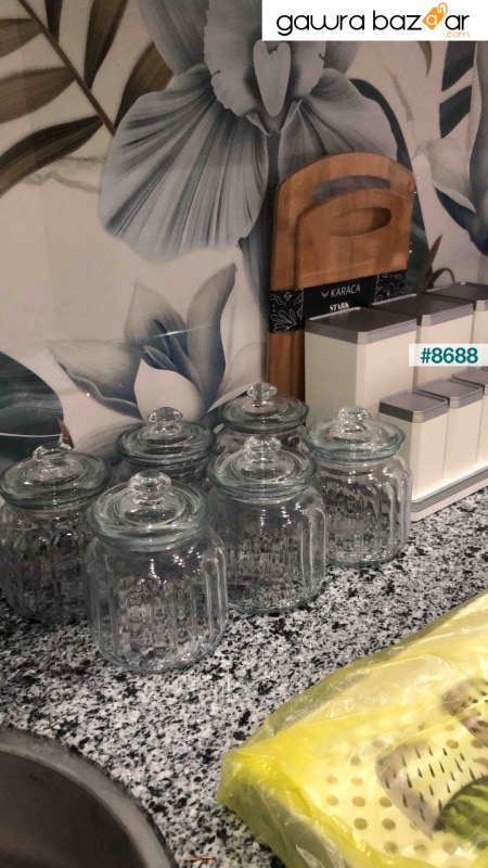 برطمان زجاج فيفا - حاوية تخزين زجاجية 6 قطع 900 سي سي Fma05051 019oa