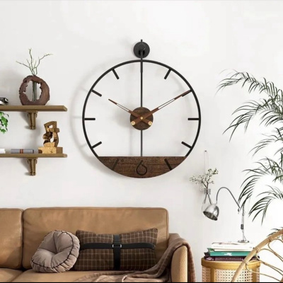 CLOCK WALL CLOCK ساعة حائط خشبية مفصلة