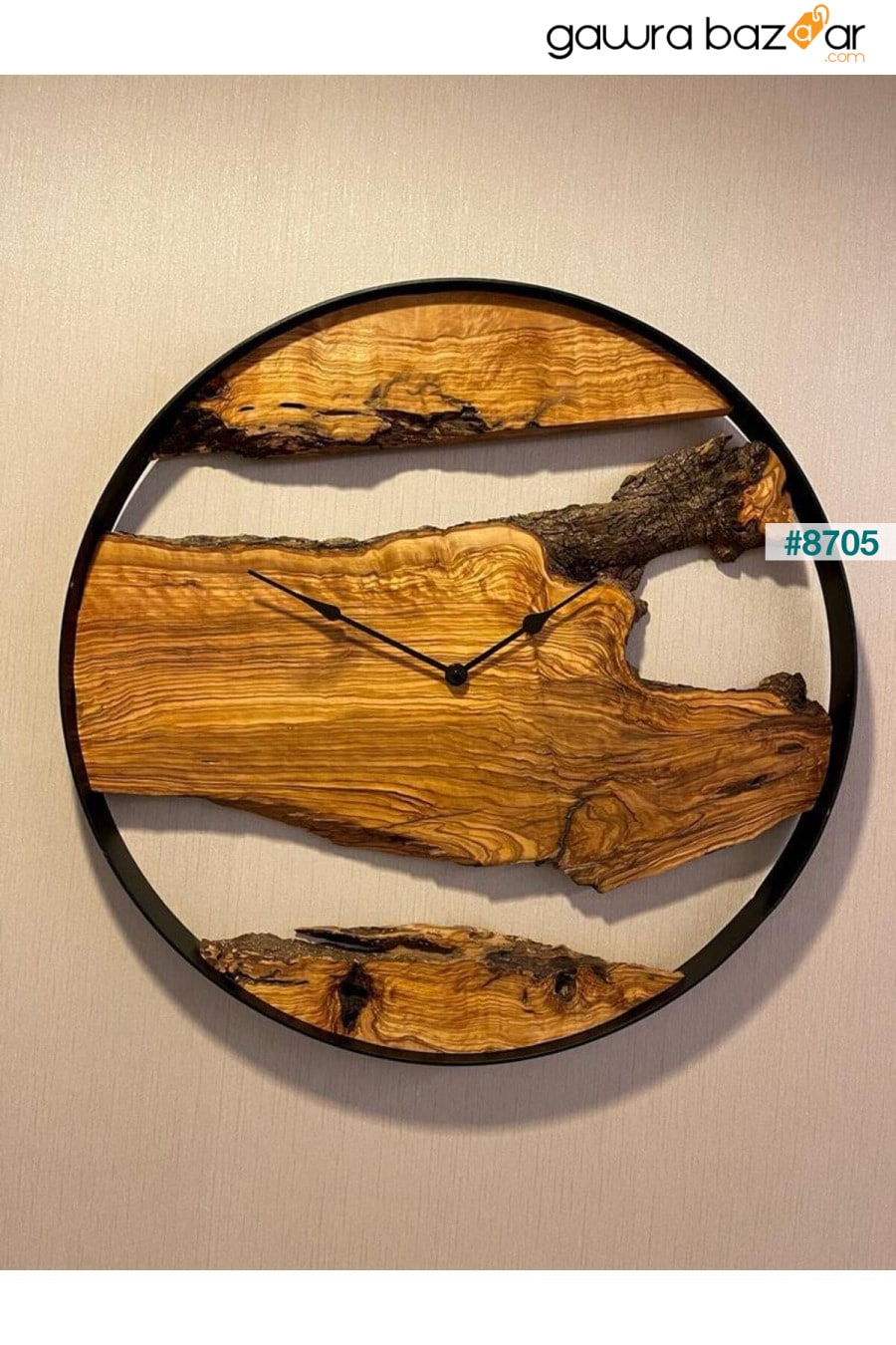 ساعة حائط شجرة الزيتون، ساعة حائط خشبية AnatoliaWooD 3