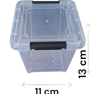 مجموعة حاويات تخزين البقوليات القابلة للقفل من مخزن المؤن مكونة من 6 صناديق أنيقة وشفافة فاخرة (2 لتر) مجموعة المهر