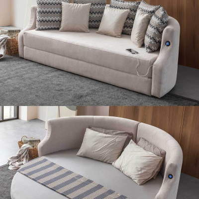 أريكة سرير مستديرة ذكية من Letto Vip
