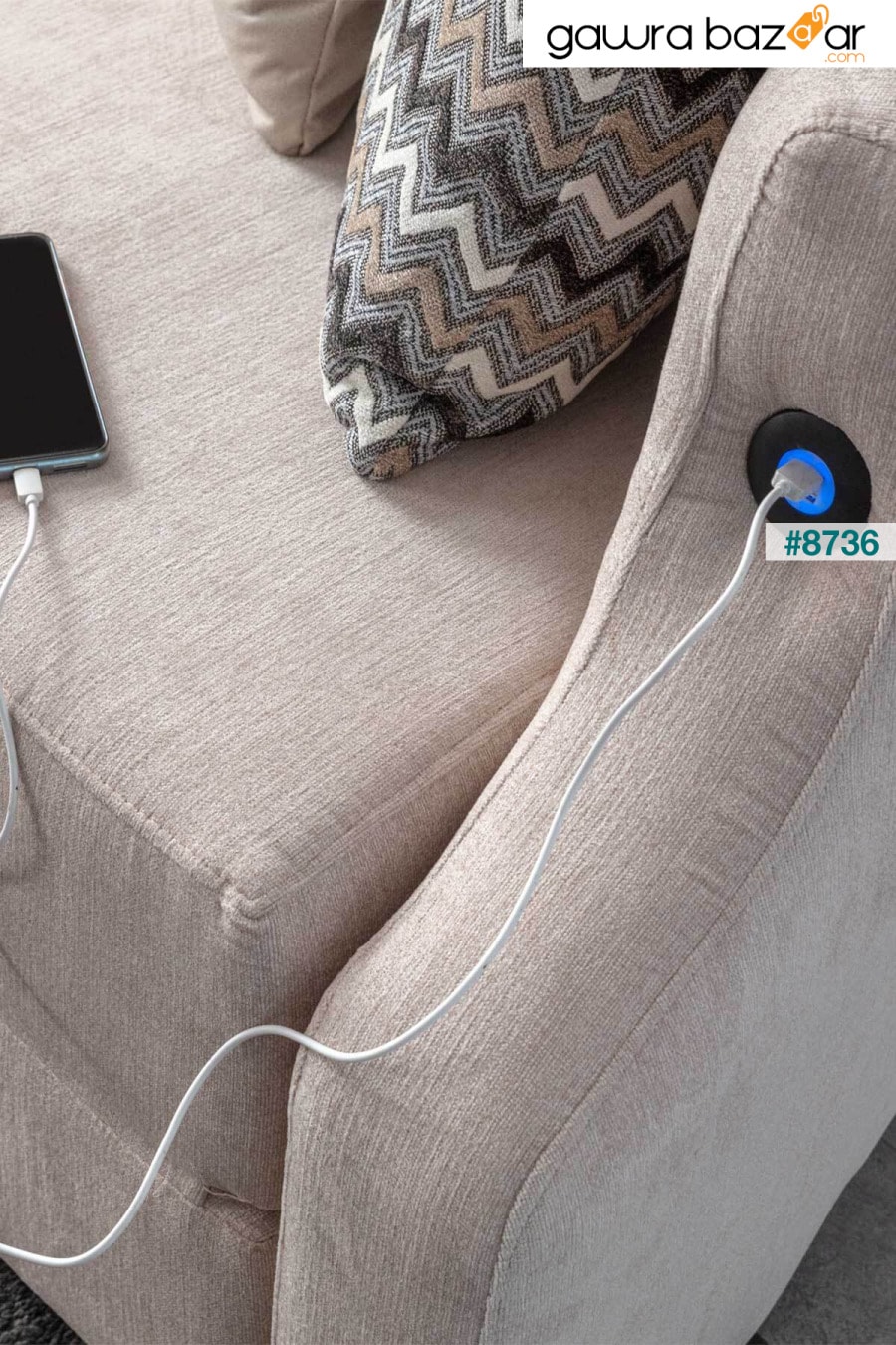أريكة سرير مستديرة ذكية من Letto Vip Eymense 7