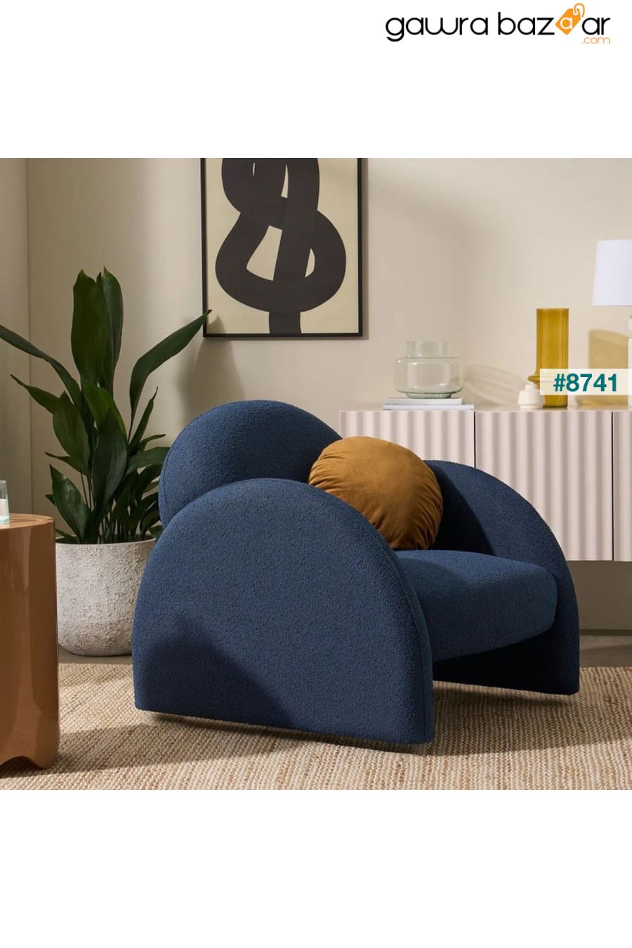 كرسي بذراعين / كرسي من Kaii، تيدي، أزرق داكن S Home Design Concept 0
