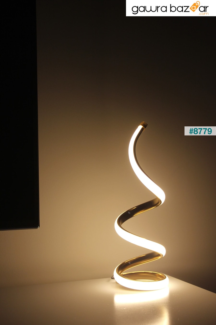 مصباح طاولة LED حديث ذهبي اللون Eym Leddekor 0