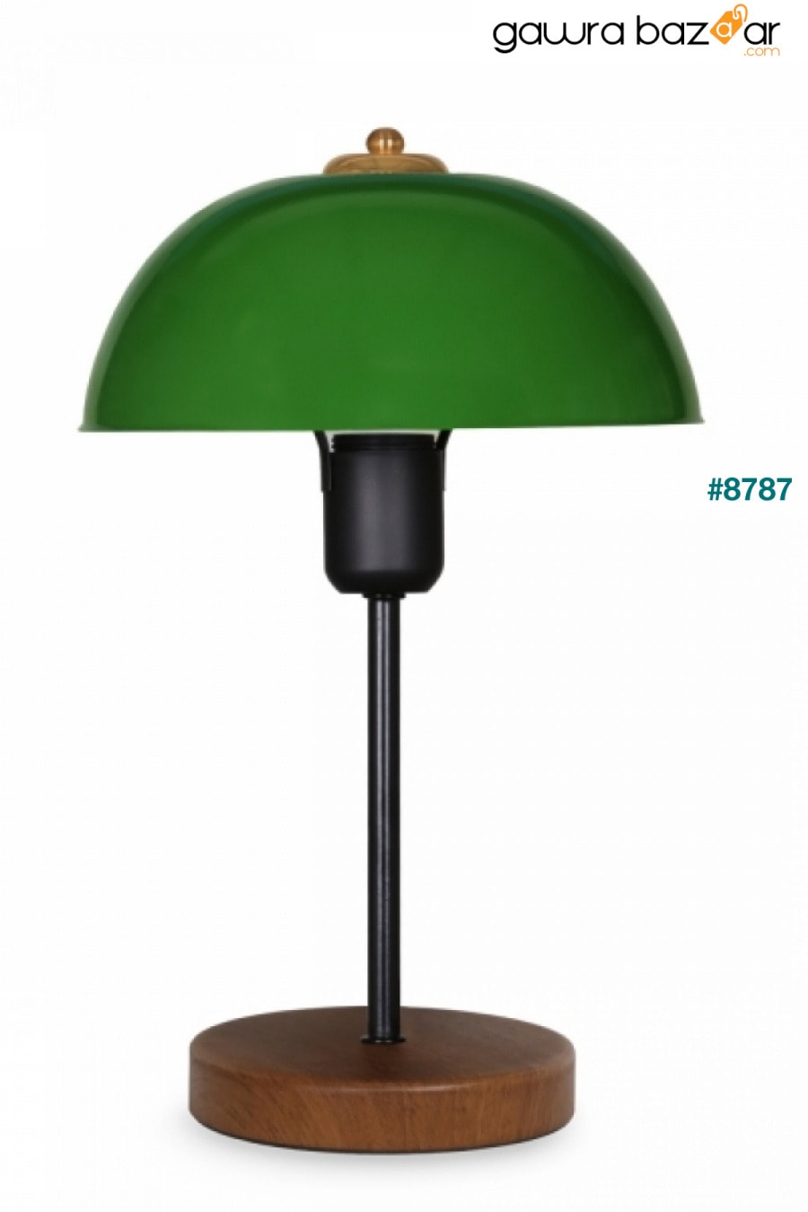عاكس الضوء المعدني باللون الأخضر من North Home مع مصباح طاولة على شكل رأس الفطر لغرفة المعيشة والمكتب والمقهى Art&Gift 3