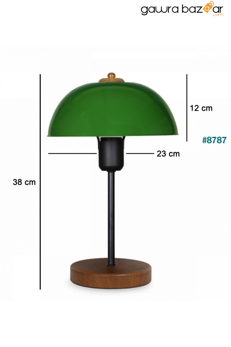 عاكس الضوء المعدني باللون الأخضر من North Home مع مصباح طاولة على شكل رأس الفطر لغرفة المعيشة والمكتب والمقهى Art&Gift 4