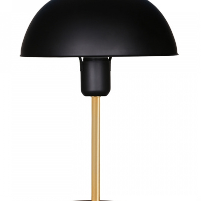 عاكس ضوء معدني أسود من نورث هوم مع مصباح طاولة على شكل رأس الفطر لغرفة المعيشة والمكتب والمقهى
