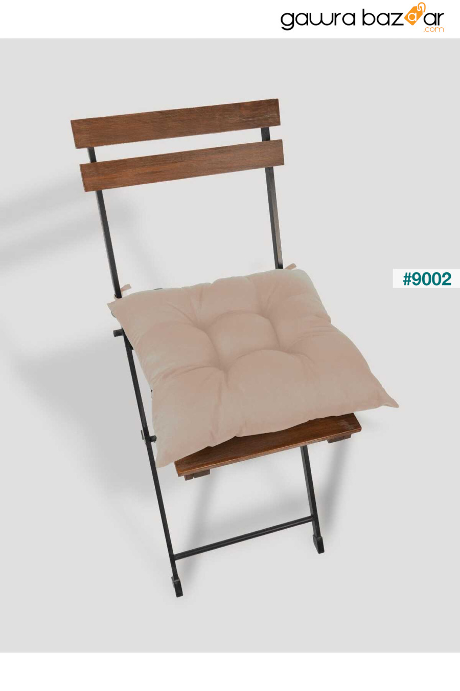 وسادة كرسي Pofidik مزخرفة مكونة من 4 قطع باللون البني مقاس 40x40 ElginHomeCollection 4