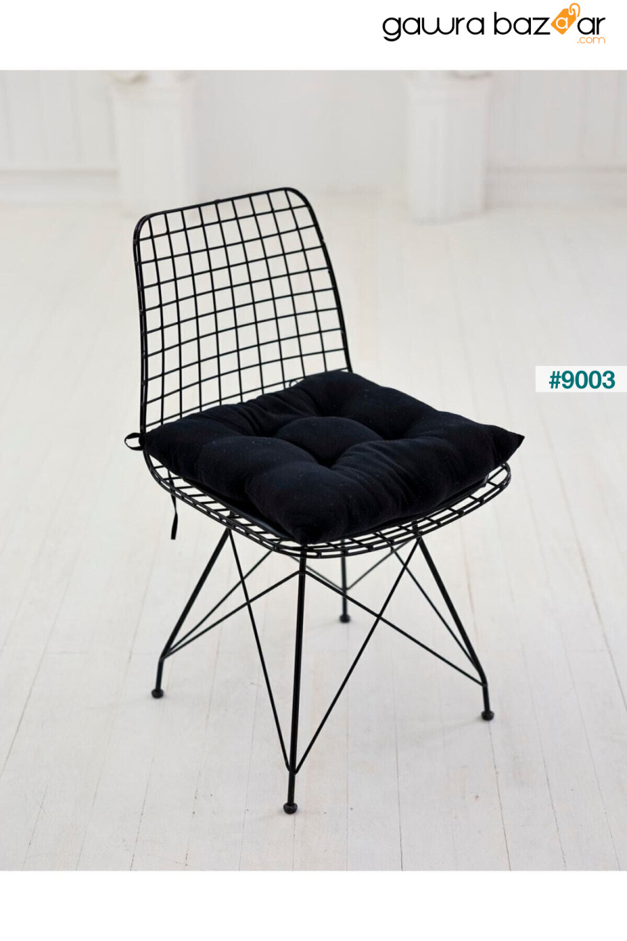 وسادة كرسي مربعة سوداء 40×40 سم NMHC 1