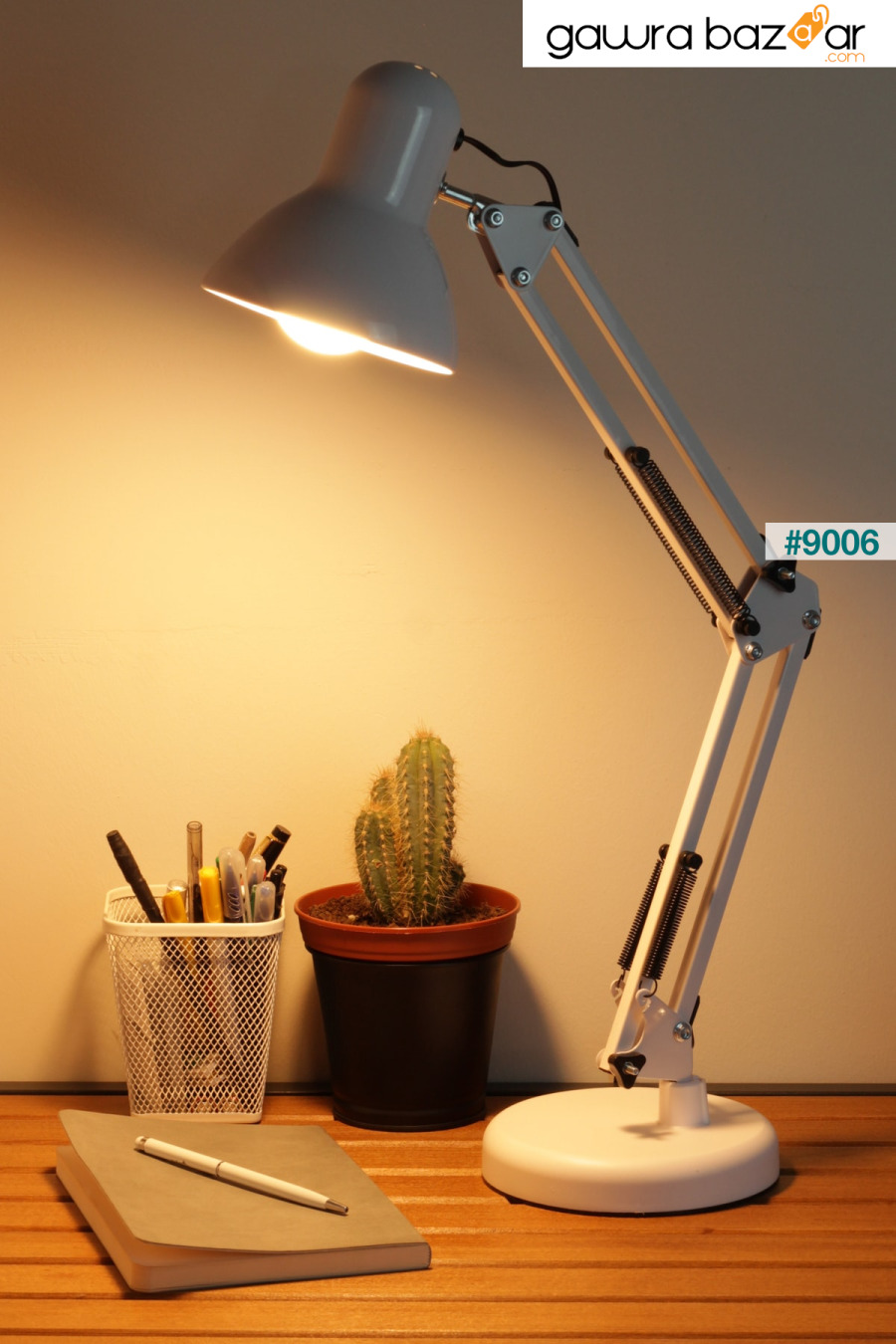 مصباح مكتب أكروبات زنبركي معدني بزاوية 360 درجة قابل للتعديل مصباح مكتبي أبيض Telvesse 0