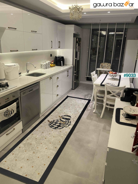 طباعة سجادة المطبخ والغرفة غير القابلة للانزلاق والقابلة للغسل في الفصول الأربعة