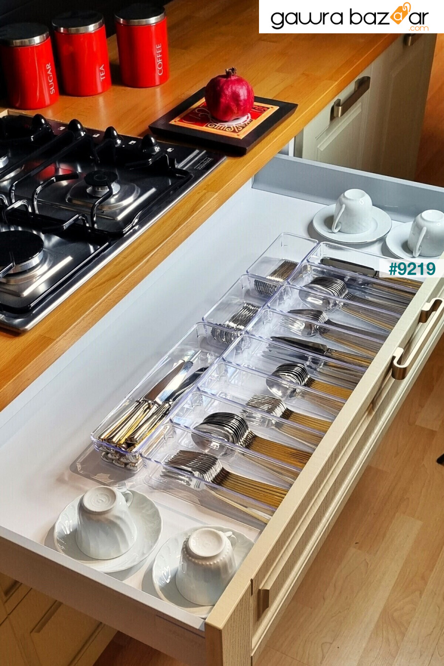 مجموعة من 11 أدوات مائدة للدرج في المطابخ المعيارية color house 3