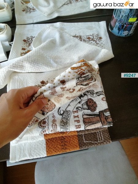 منشفة مطبخ 30 × 50 سم 6 قطع | قماش الشاي | منشفه يد