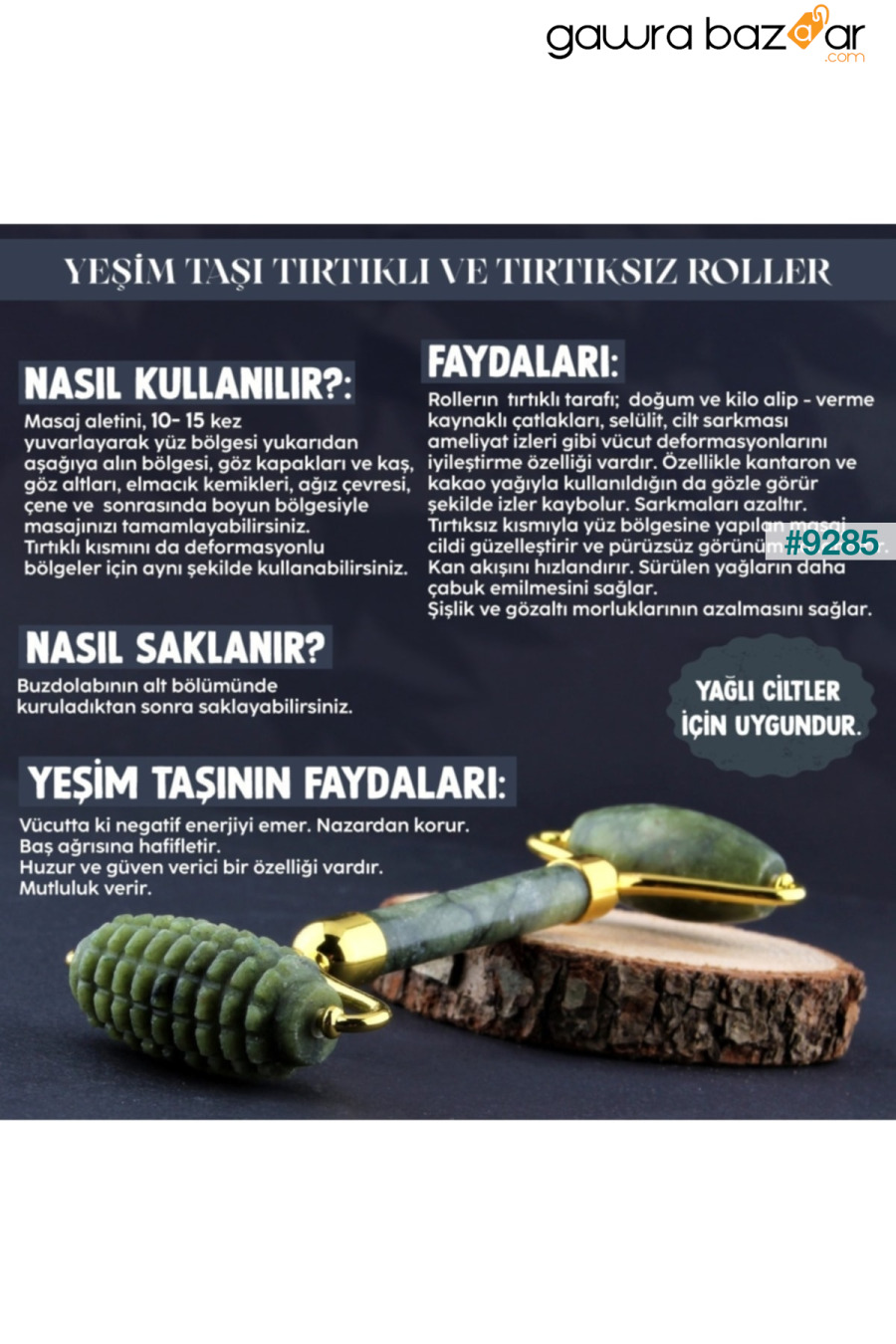 أداة تدليك اليشم المسننة المعتمدة من الدرجة الأولى OSMANLI DOĞAL TAŞ 0