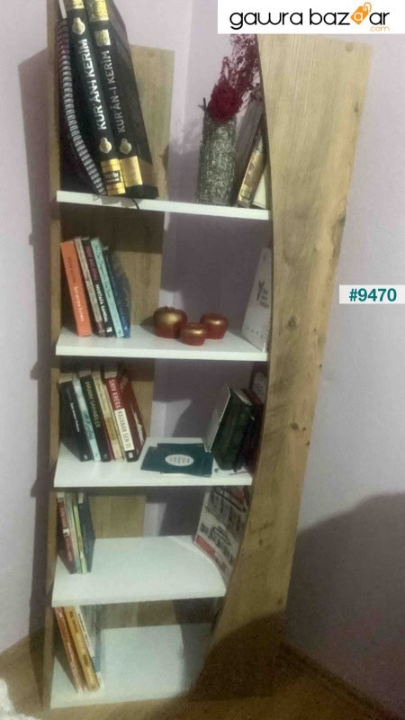 الطراز الاسكندنافي 6-Shelf خزانة الكتب ديكور غرفة المعيشة خزانة الكتب المكتبية