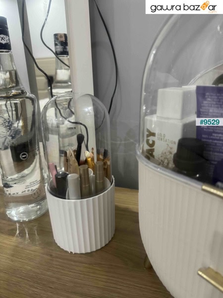 متعدد الأغراض ماكياج التجميل الحمام مكتب مكتب منظم فرشاة للمكياج منظم صندوق منظم