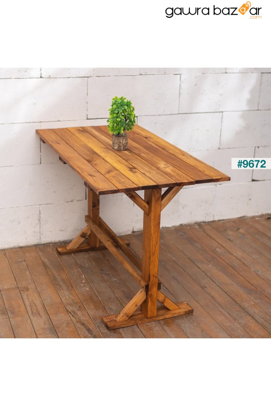 طاولة طعام خشبية للحديقة مقاس 110×63 سم pinoxi 0