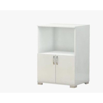 خزانة فرن الميكروويف للمطبخ متعددة الأغراض - باللون الأبيض