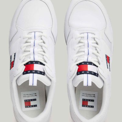 حذاء رياضي رجالي أبيض TOMMY JEANS FLEXI RUNNER