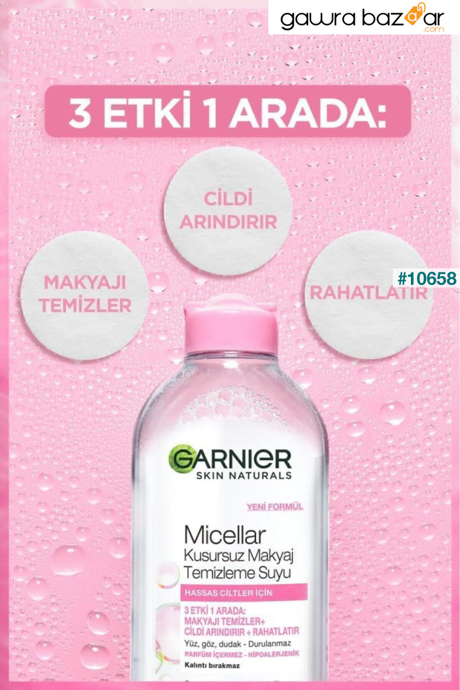 ماء ميسيلار بيرفكت لتنظيف المكياج 200 مل Garnier 1