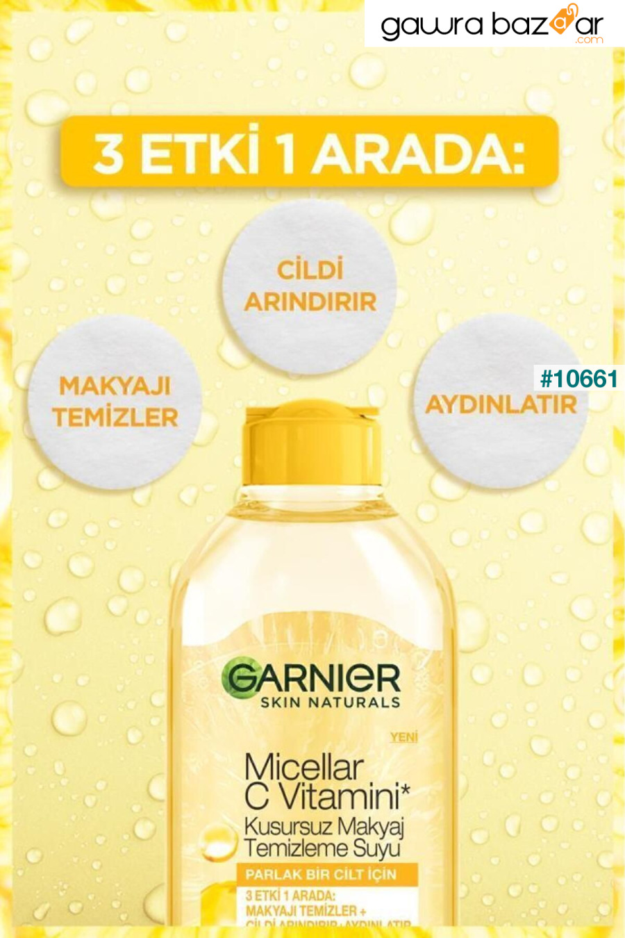 سيروم فيتامين سي النهاري والليلي + كريم العين + ميسيلار + قناع ورقي Garnier 4