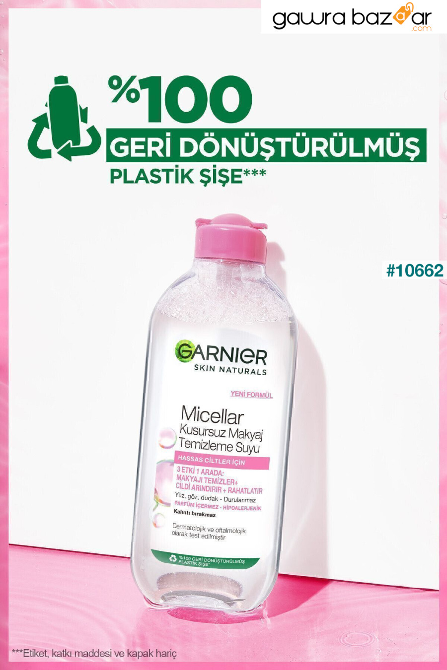 ماء ميسيلار بيرفكت لتنظيف المكياج 400 مل Garnier 2