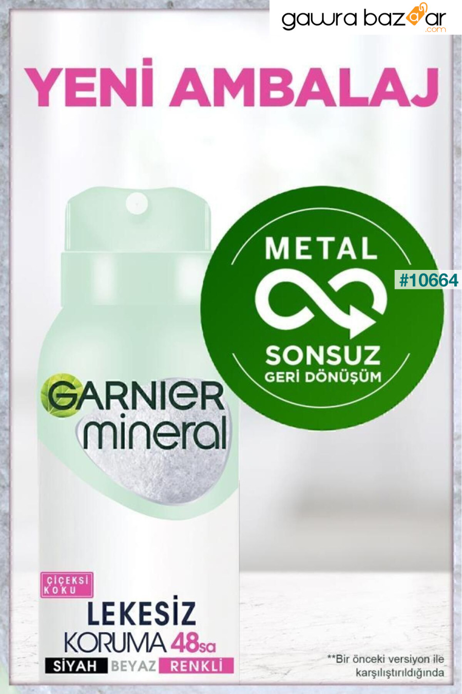 مزيل العرق بخاخ معدني للحماية من البقع Garnier 4