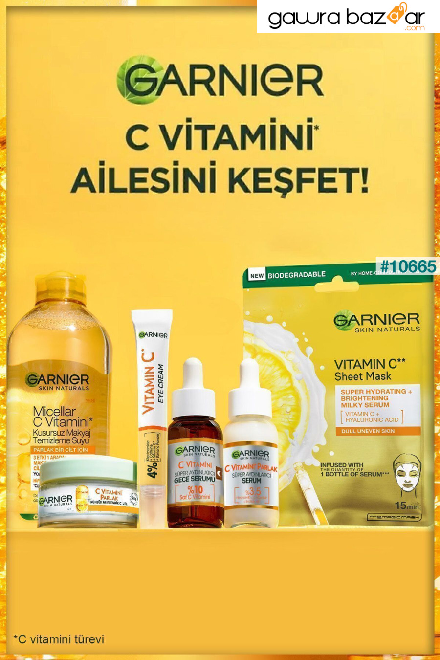 مجموعة سيروم فيتامين سي برايت: سيروم النهار والليل Garnier 2