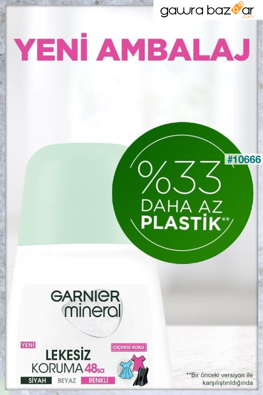 مزيل العرق المعدني الدوار للحماية من البقع Garnier 5