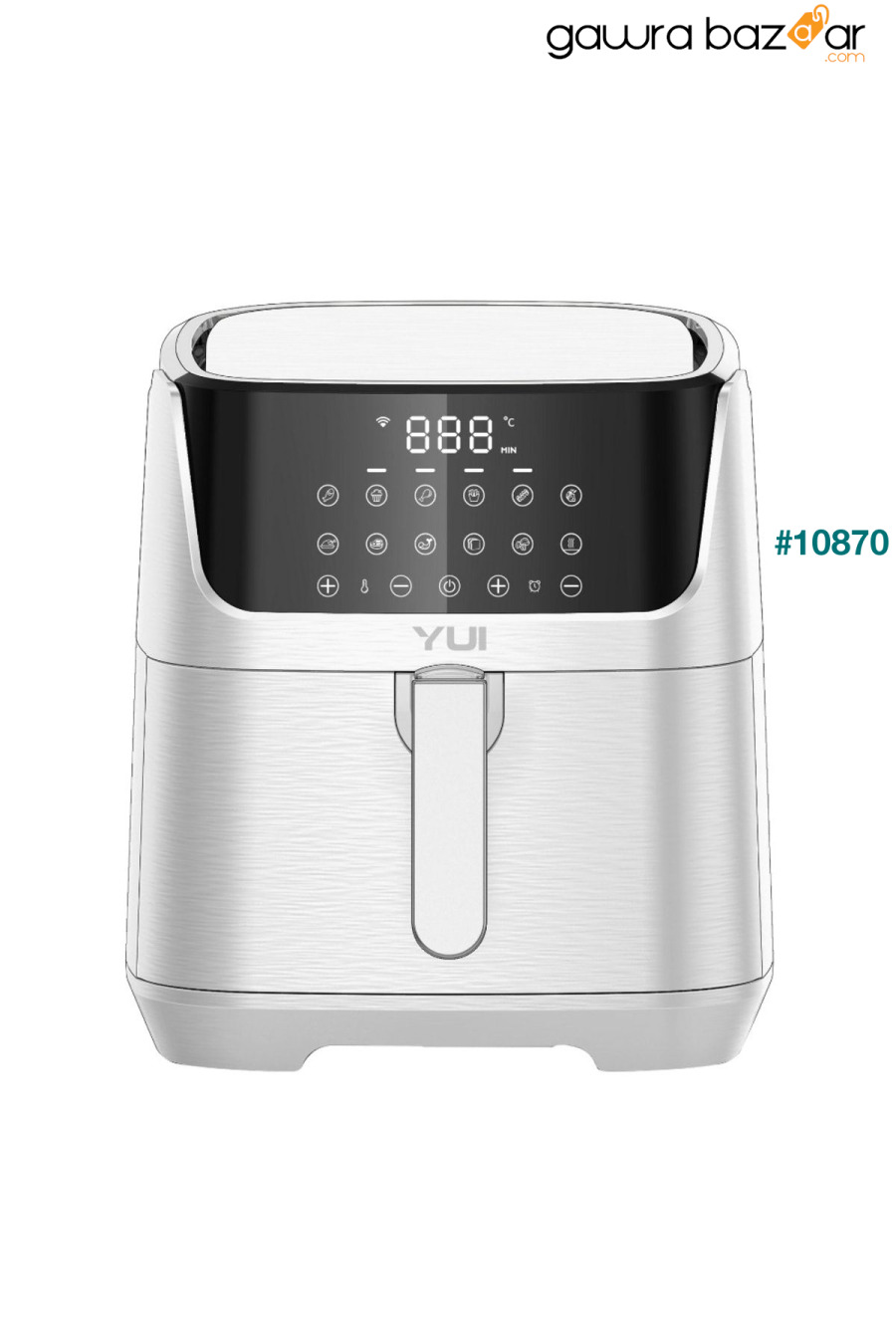 مقلاة هوائية سعة 5.5 لتر لون أبيض M25 Maxifry Pro Smart Fryer Yui 4