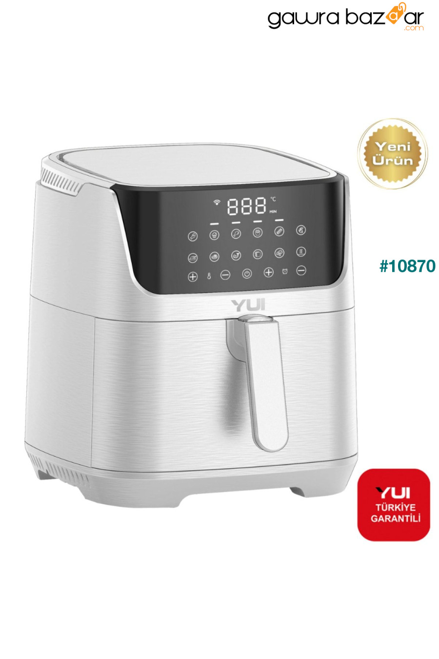 مقلاة هوائية سعة 5.5 لتر لون أبيض M25 Maxifry Pro Smart Fryer Yui 0