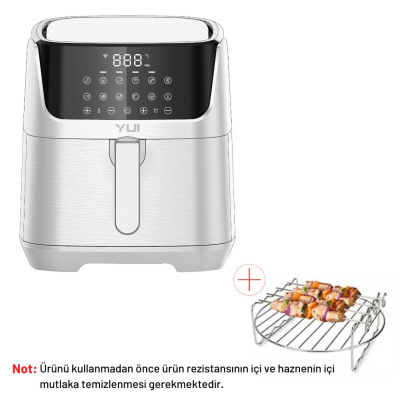 مقلاة هوائية سعة 5.5 لتر لون أبيض M25 Maxifry Pro Smart Fryer