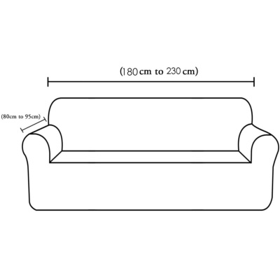 ليكرا تمتد مرنة مرنة قابلة للغسل نمط مربع غطاء أريكة ثلاثة مقاعد غطاء أريكة